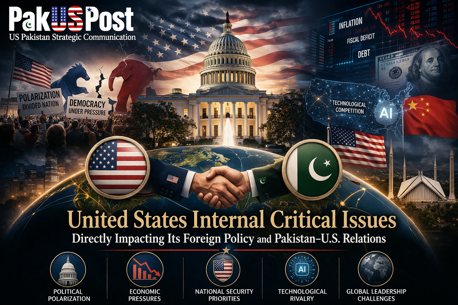 United States Internal Critical Issues Directly Impacting Its Foreign Policy and Pakistan–U.S. Relations