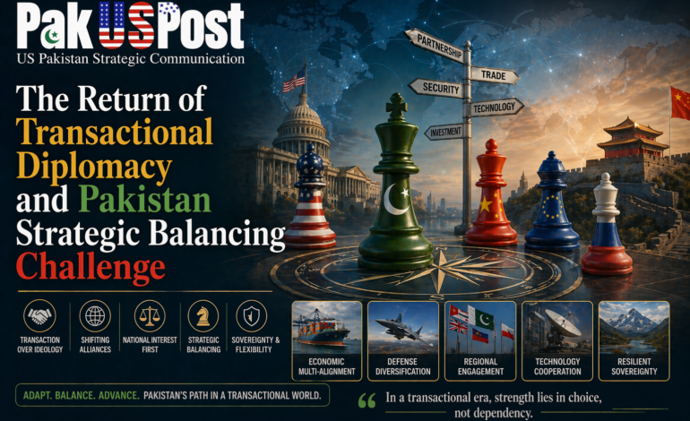 The Return of Transactional Diplomacy and Pakistan Strategic Balancing Challenge