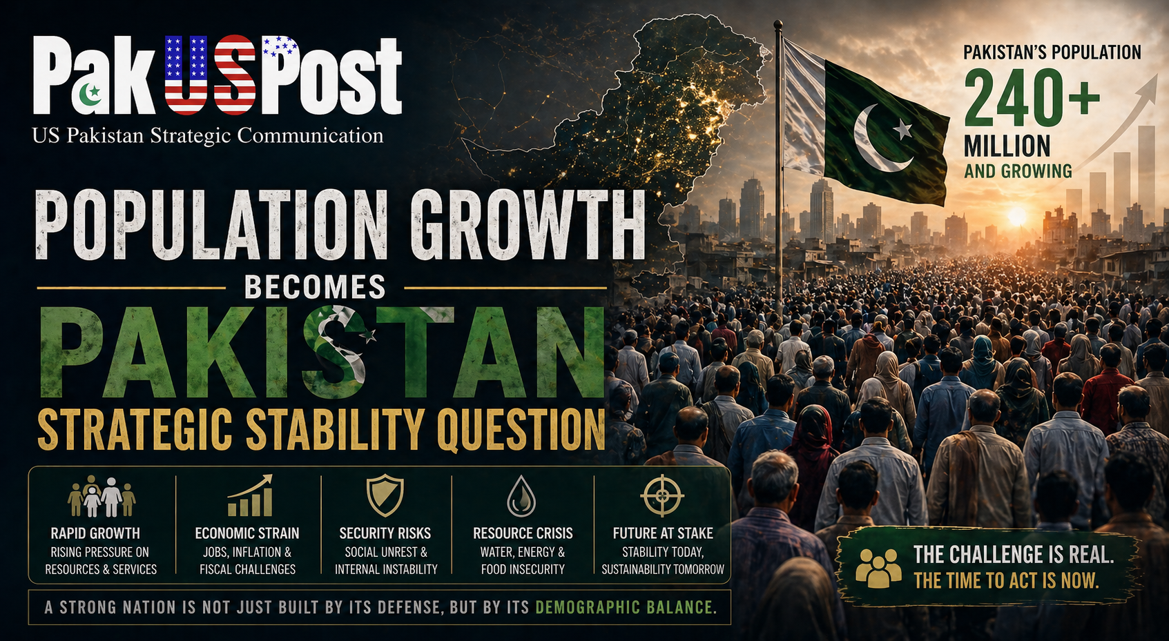 Population Growth Becomes Pakistan Strategic Stability Question