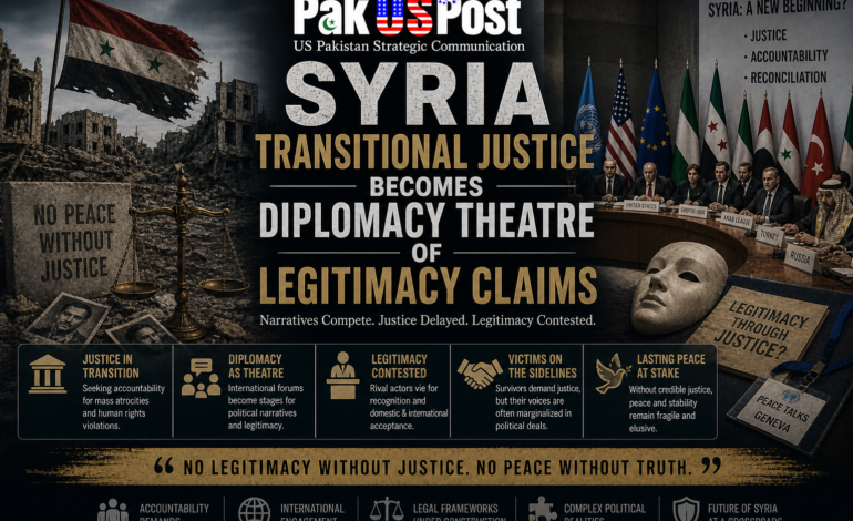 Syria Transitional Justice Becomes Diplomacy Theatre of Legitimacy Claims