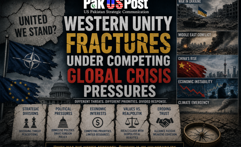 Western Unity Fractures Under Competing Global Crisis Pressures