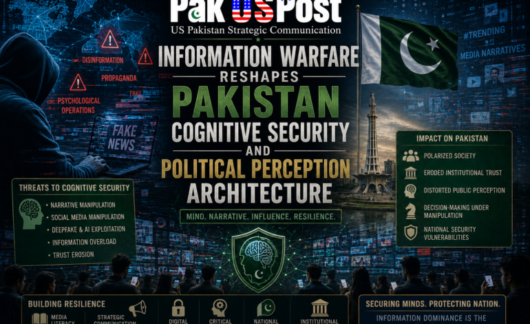 Information Warfare Reshapes Pakistan Cognitive Security and Political Perception Architecture