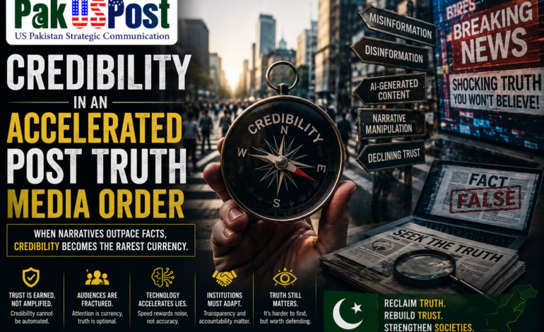 Credibility In An Accelerated Post Truth Media Order