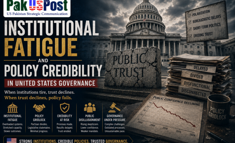 Institutional Fatigue and Policy Credibility in United States Governance
